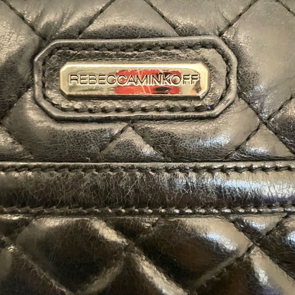 Rebecca Minkoff Mac crossbody studded zipper leather bag with chain strap-RARE - Picture 5 of 8